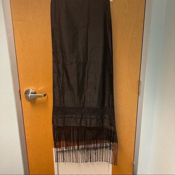 Ralph Lauren RLR SCARF Beaded Embroidered Raw Silk Like Material - Picture 1 of 4